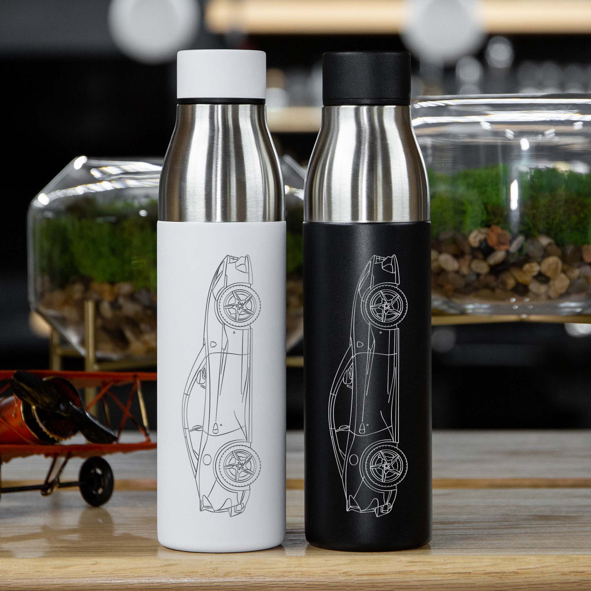 Ferrari Portofino Insulated Stainless Steel Water Bottle - 21 oz