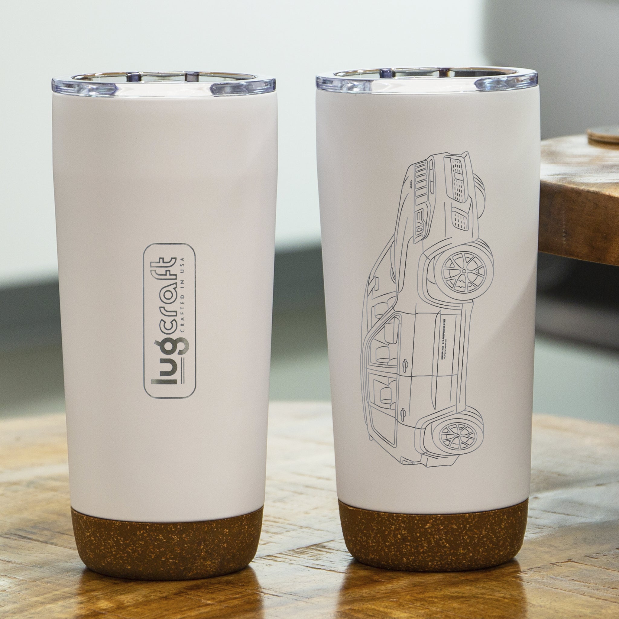 Jeep Stainless Steel & Plastic Travel Coffee Mug 