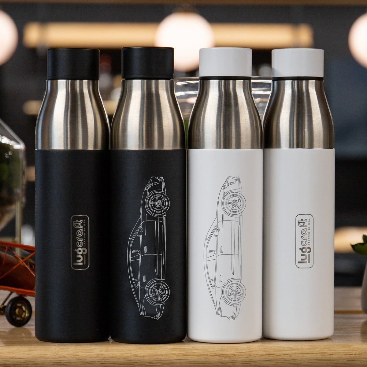 Porsche Taycan Turbo S Insulated Stainless Steel Water Bottle - 21 oz