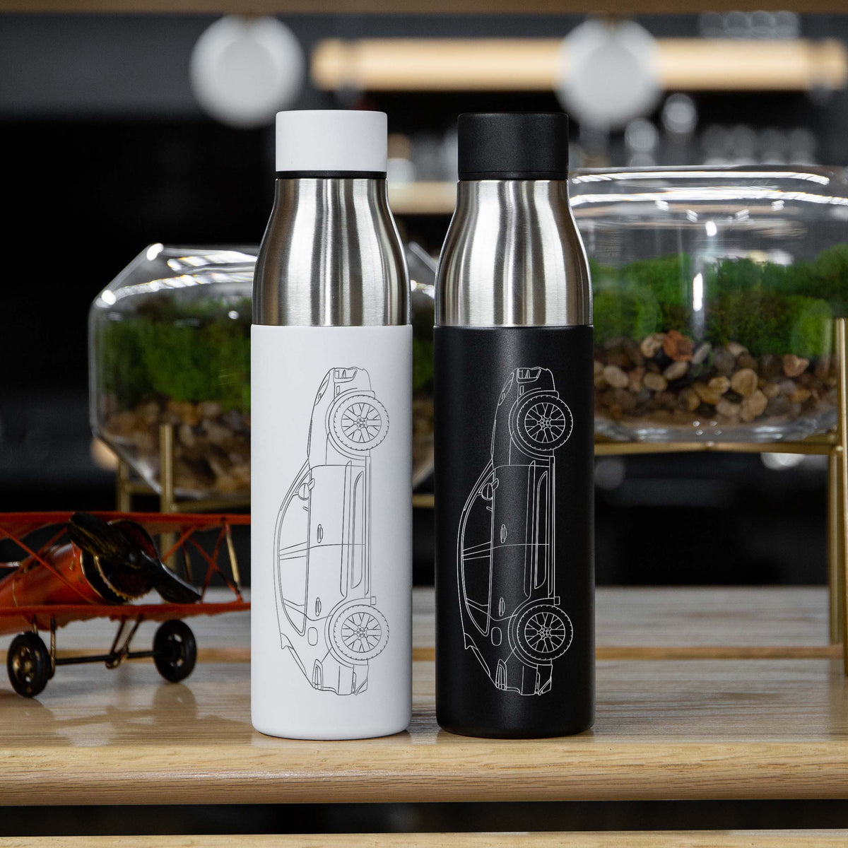 Porsche Macan Insulated Stainless Steel Water Bottle - 21 oz