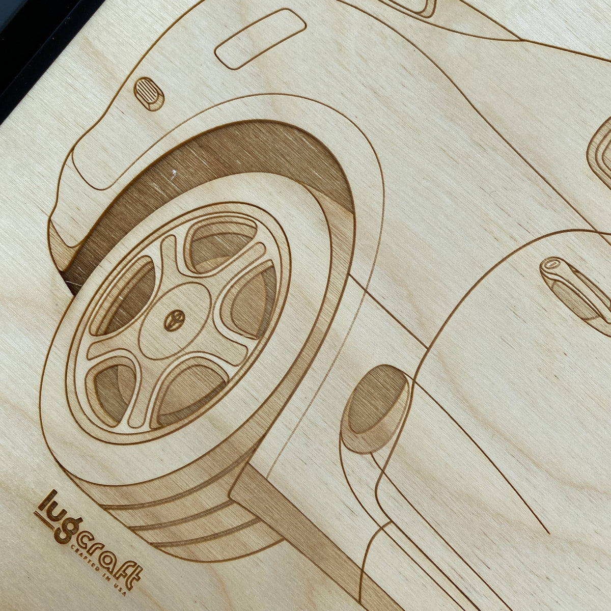 Toyota Supra Mk4 Framed Wood Engraved Artwork