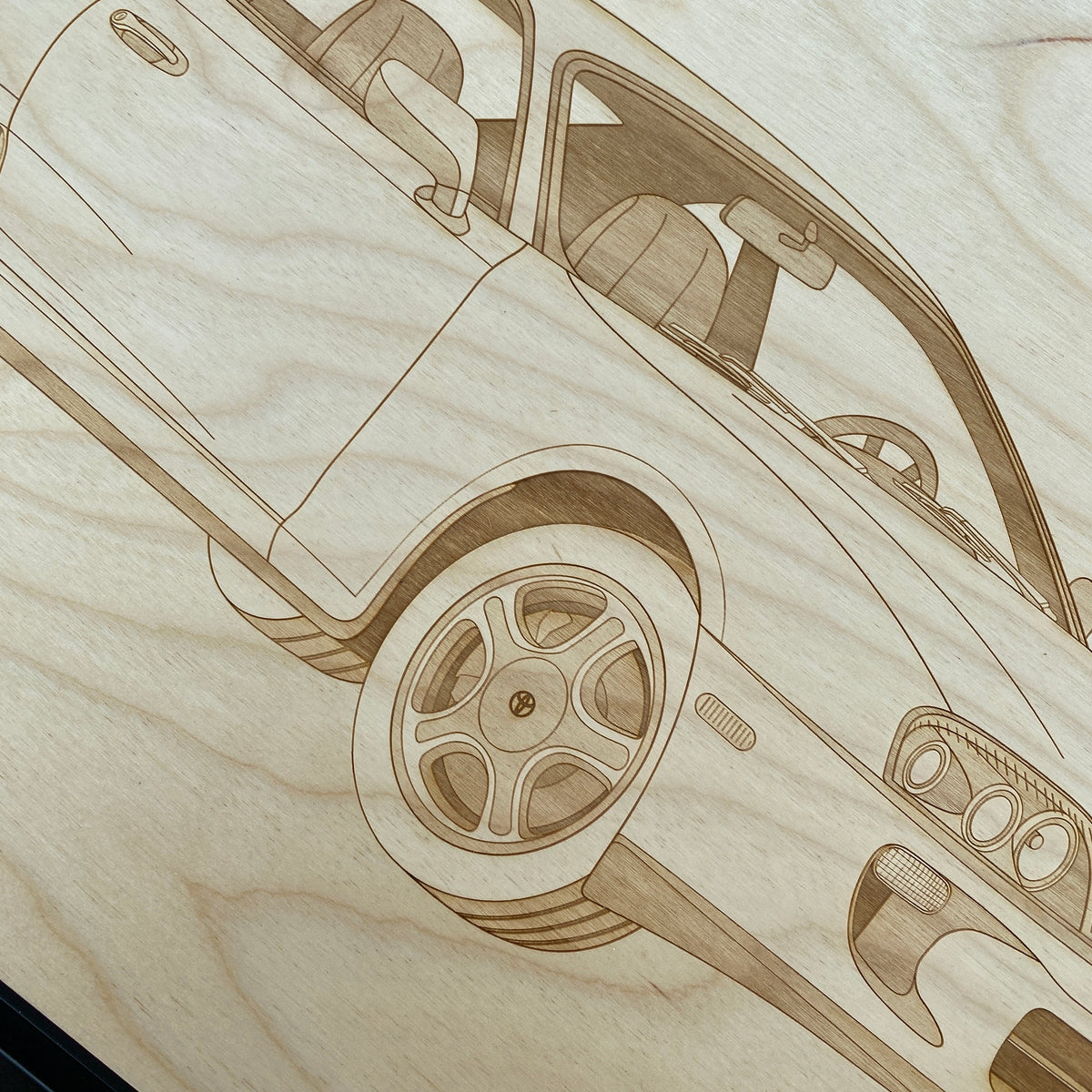 Toyota Supra Mk4 Framed Wood Engraved Artwork