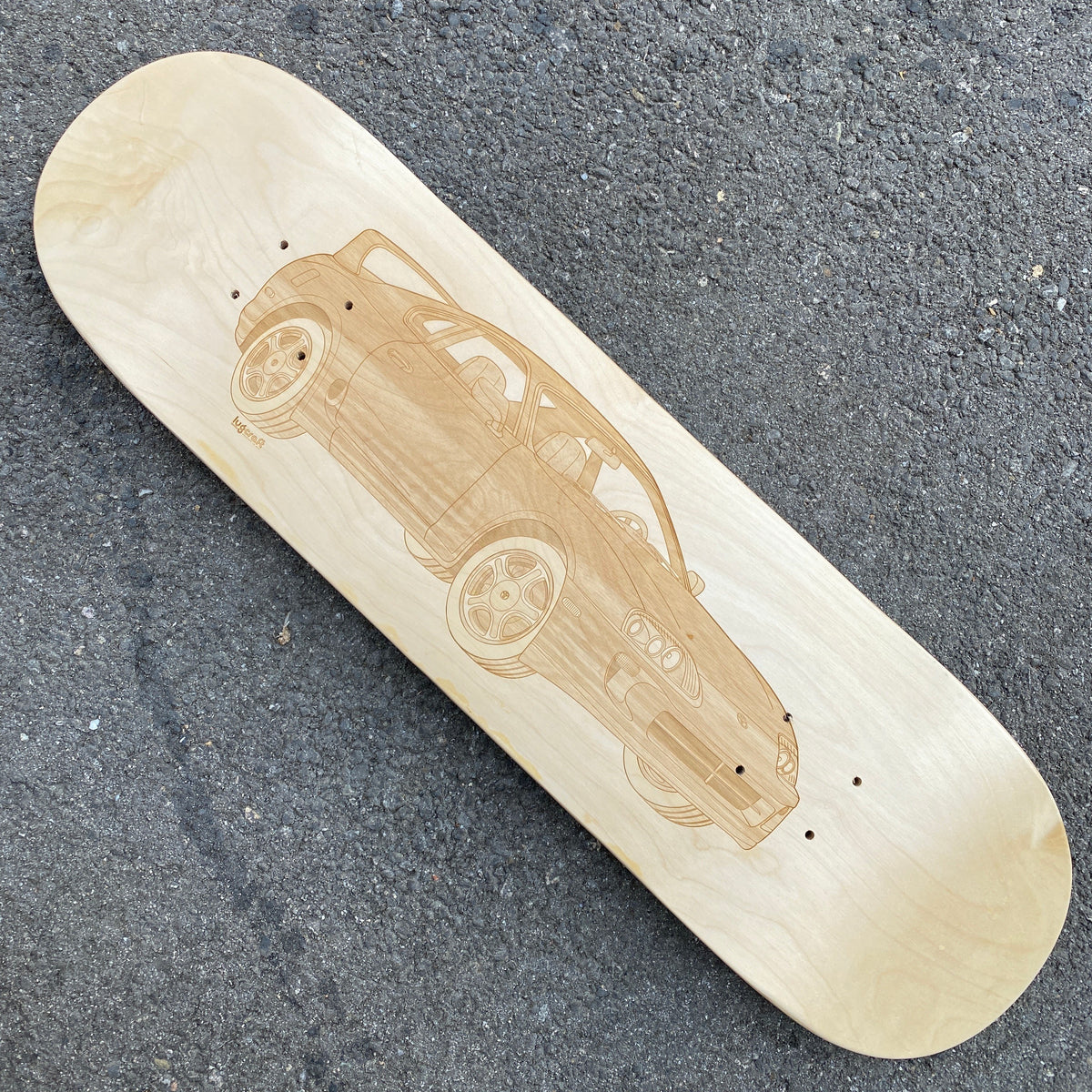 Toyota Supra Mk4 Skateboard Deck Art