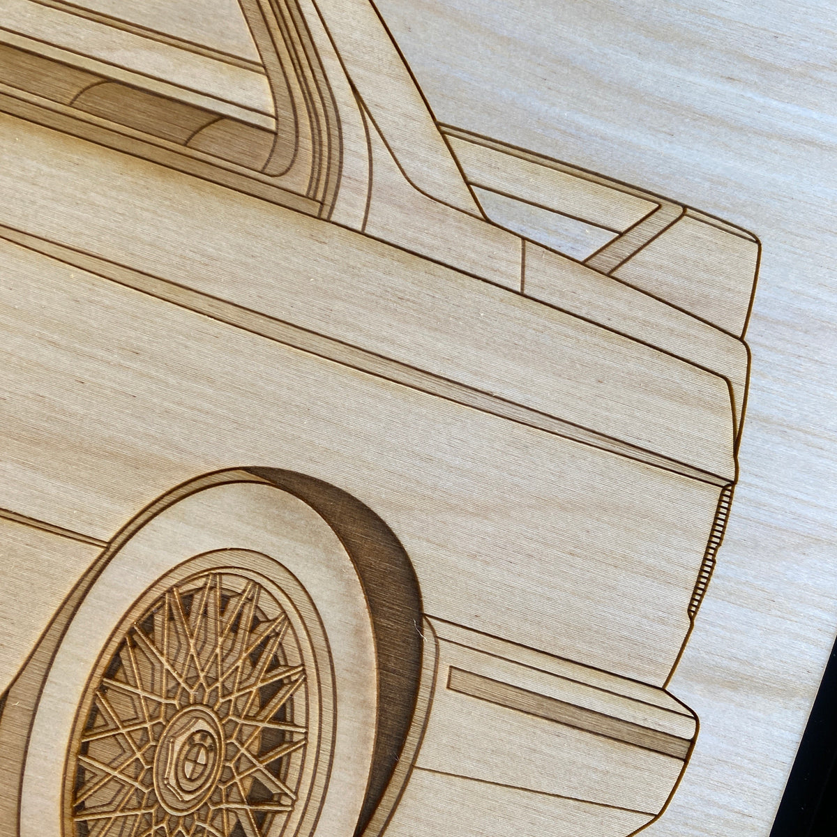 BMW M3 e30 Framed Wood Engraved Artwork