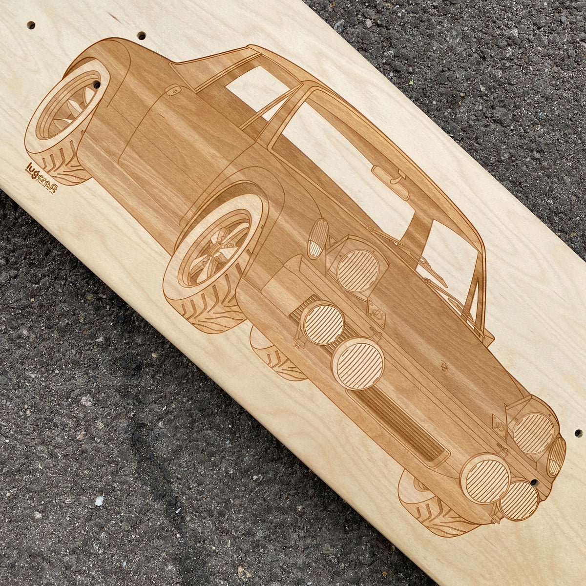 Porsche 914 Skateboard Deck Art