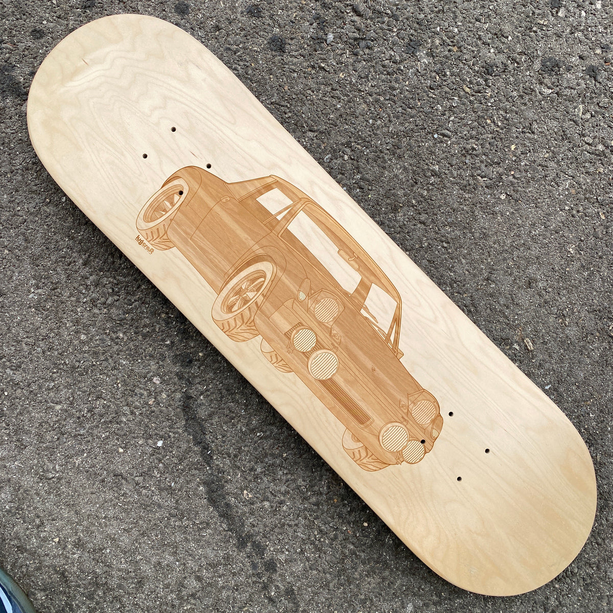 Porsche 914 Skateboard Deck Art