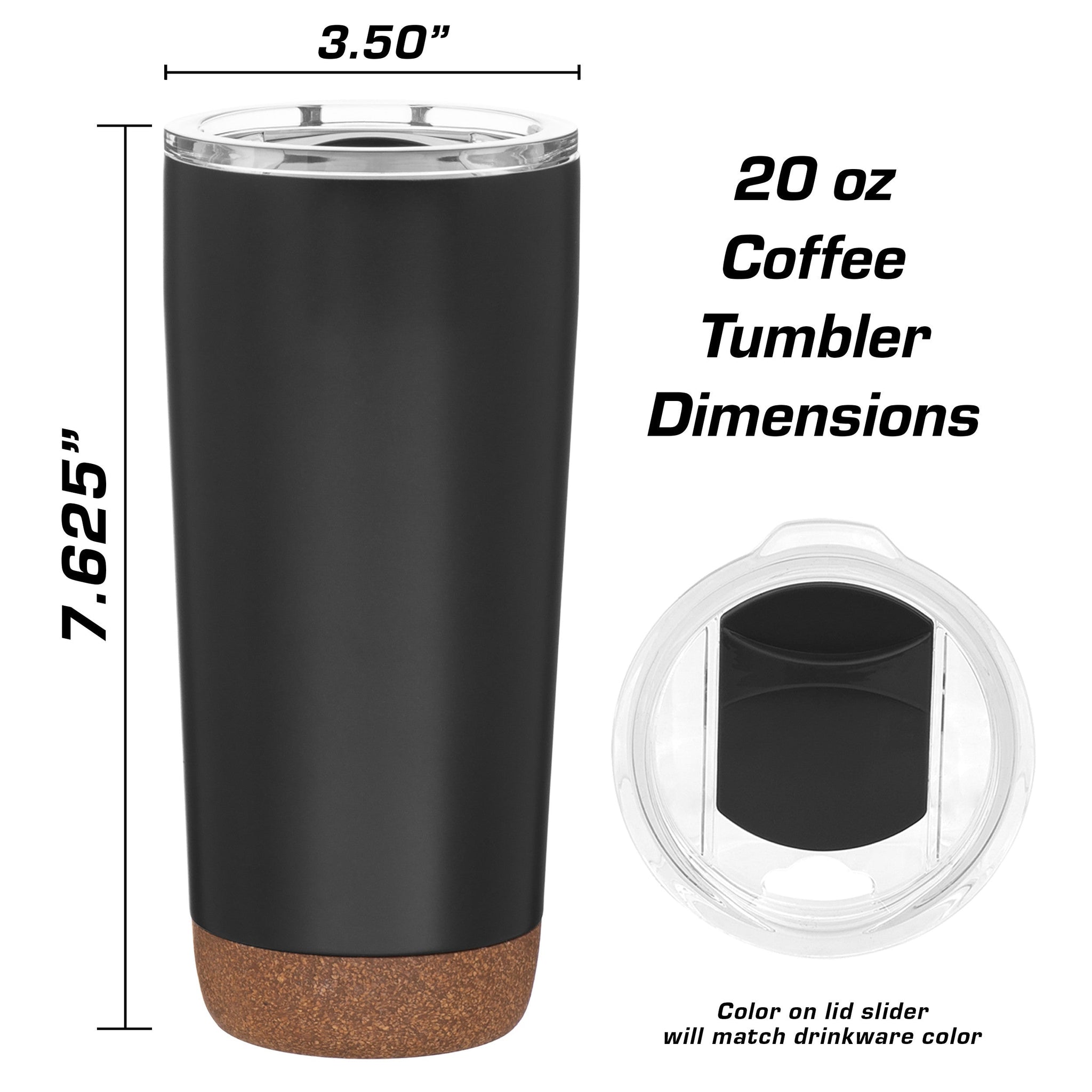 Cork Bottom Tumbler, Sonoma 20 oz Coffee Tumbler