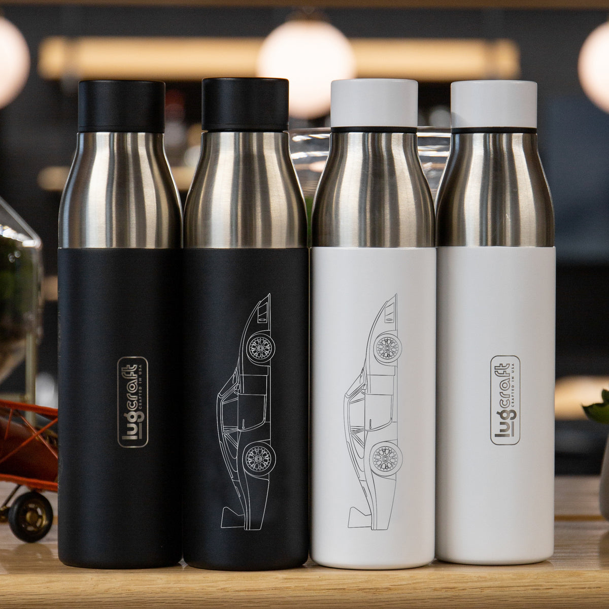 Porsche 935/78 Side Profile Insulated Stainless Steel Water Bottle - 21 oz