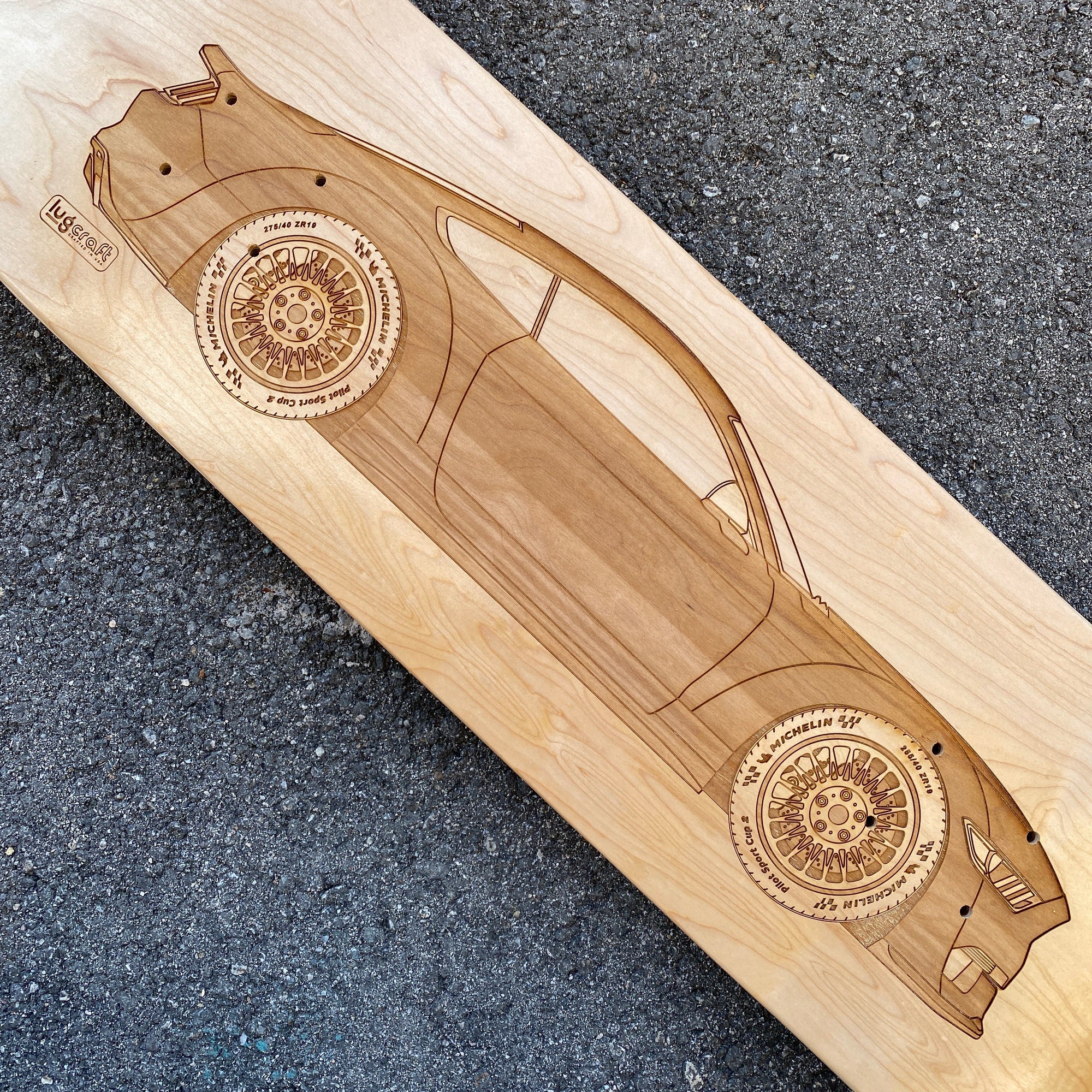 Ford Mustang Ecoboost Skateboard Deck Art - Lugcraft Inc