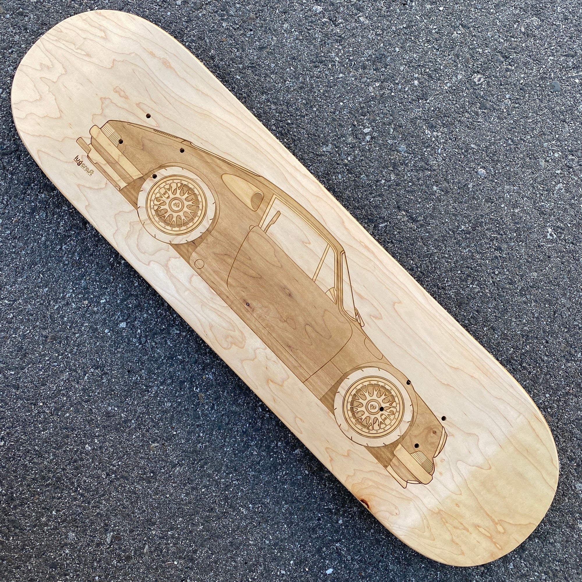 Porsche 911 Hotrod Skateboard Deck Art - Lugcraft Inc