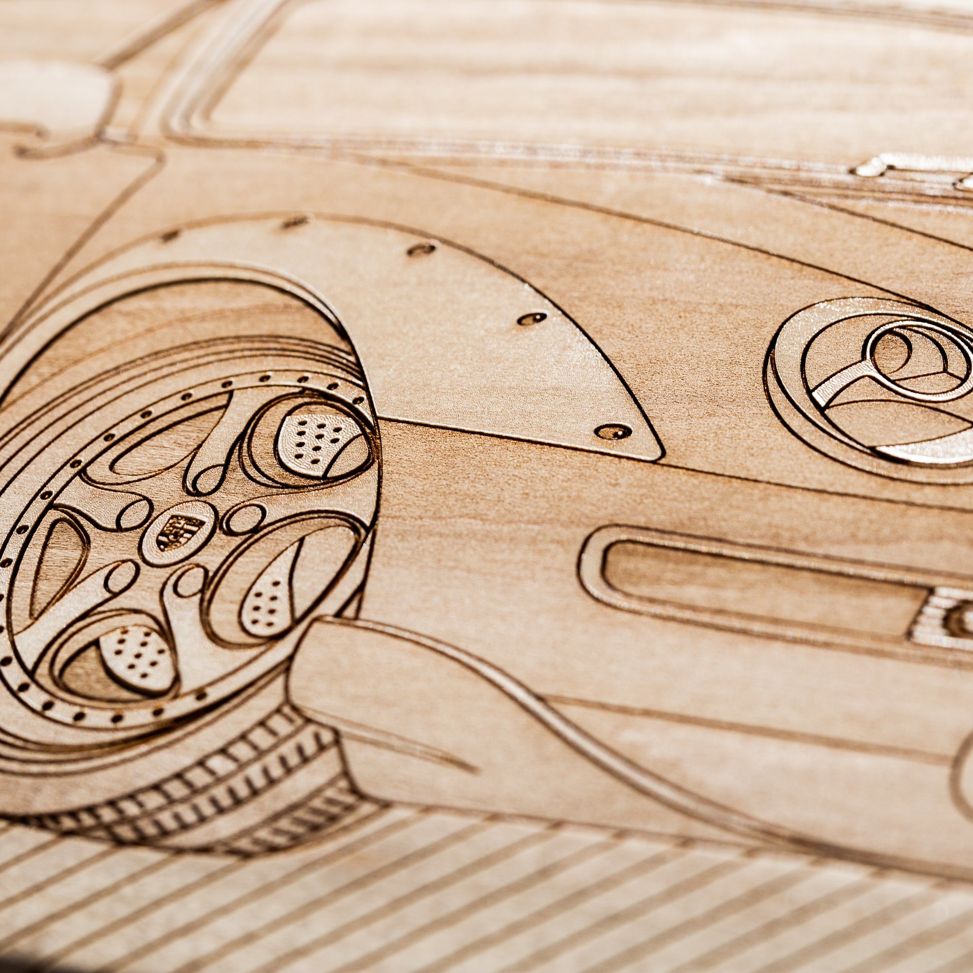 Porsche 993 GT2 Skateboard Deck Art - Lugcraft Inc