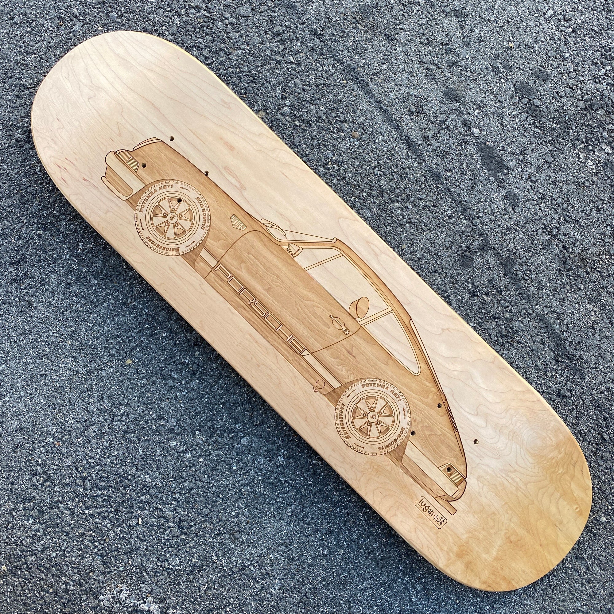 Porsche 911 Heuer Skateboard Deck Art - Lugcraft Inc