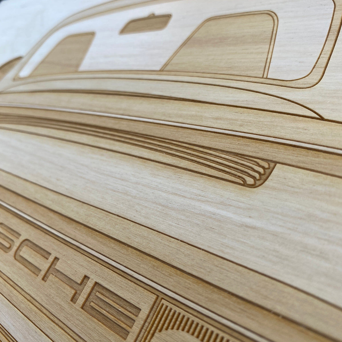 Porsche 959 Framed Wood Engraved Artwork