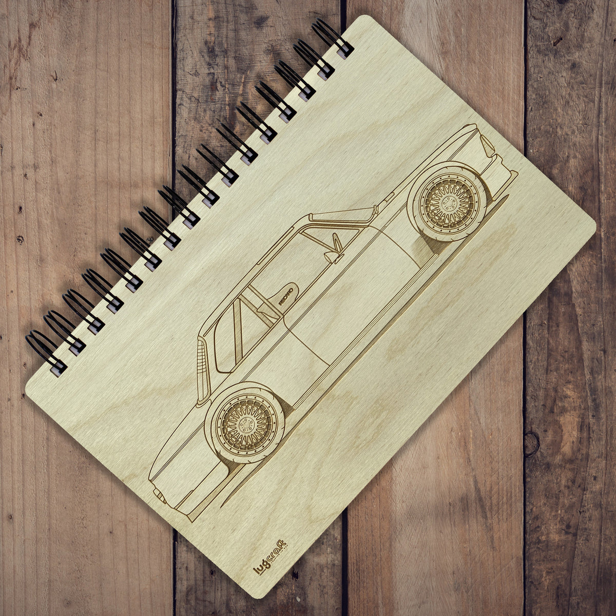 BMW 2002 Engraved Notebook - 6&quot; x 9&quot; - Lugcraft Inc