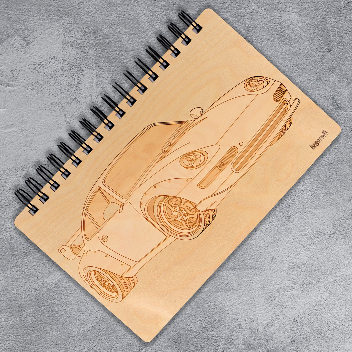 Porsche 993 GT2 Engraved Notebook - 6&quot; x 9&quot; - Lugcraft Inc