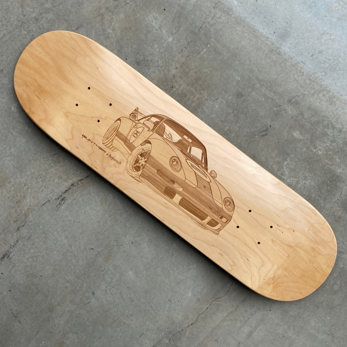 Gunther Werks 400R Gulf Skateboard Deck Art - Lugcraft Inc