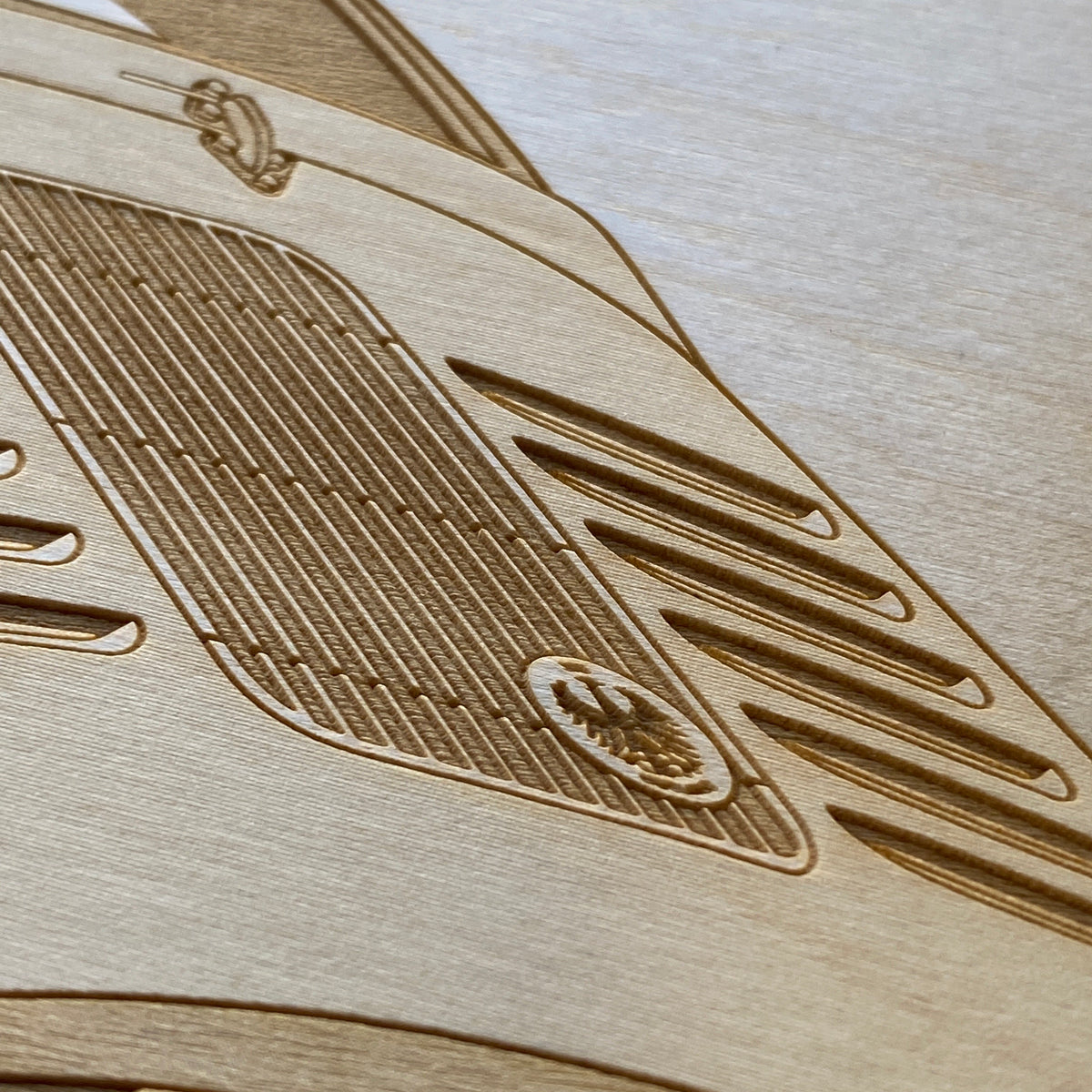 Emory Outlaw MOMO 356 RSR Framed Wood Engraved Artwork