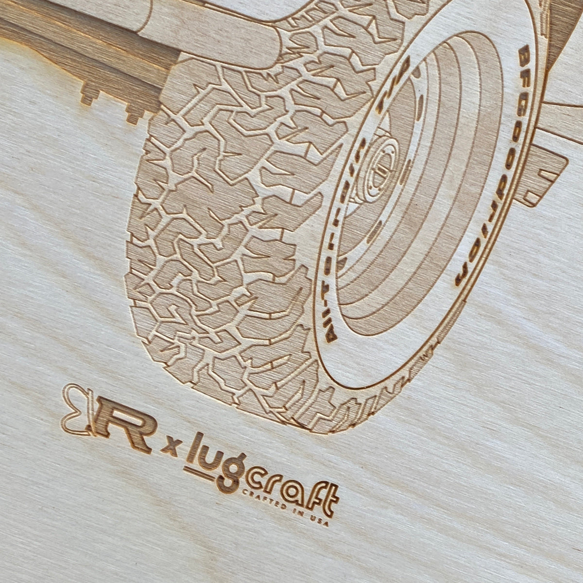 Ringbrothers SEAKER K5 Blazer Framed Wood Engraved Artwork