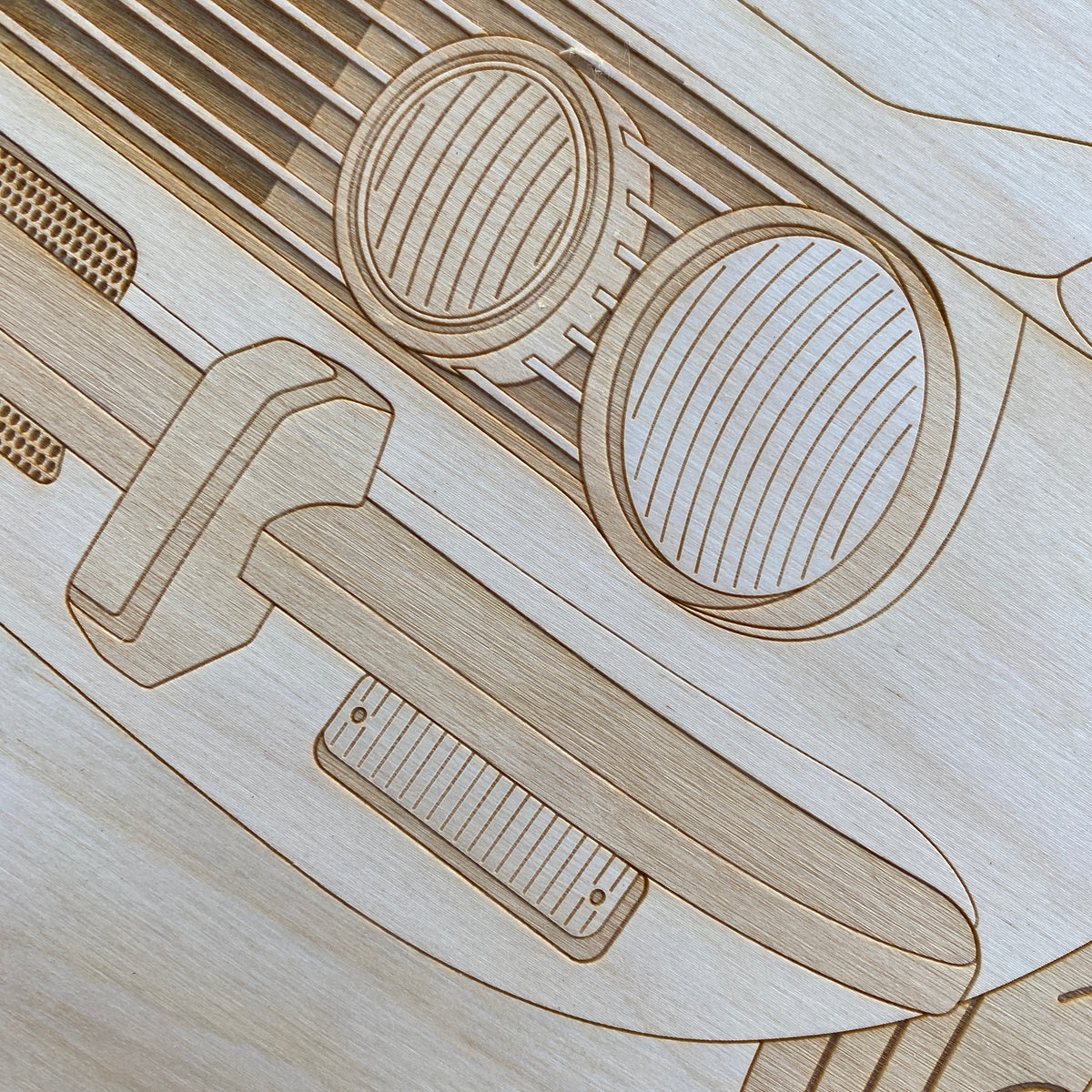 Alfa Romeo GTV Framed Wood Engraved Artwork