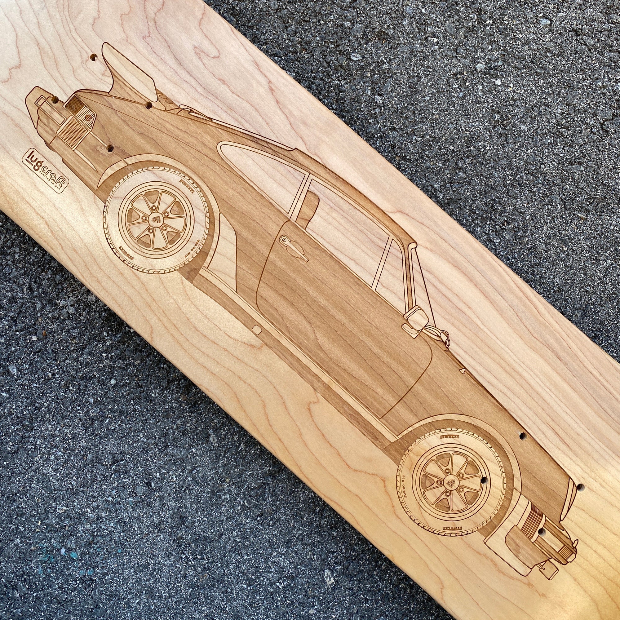 Porsche 930 Turbo Skateboard Deck Art - Lugcraft Inc