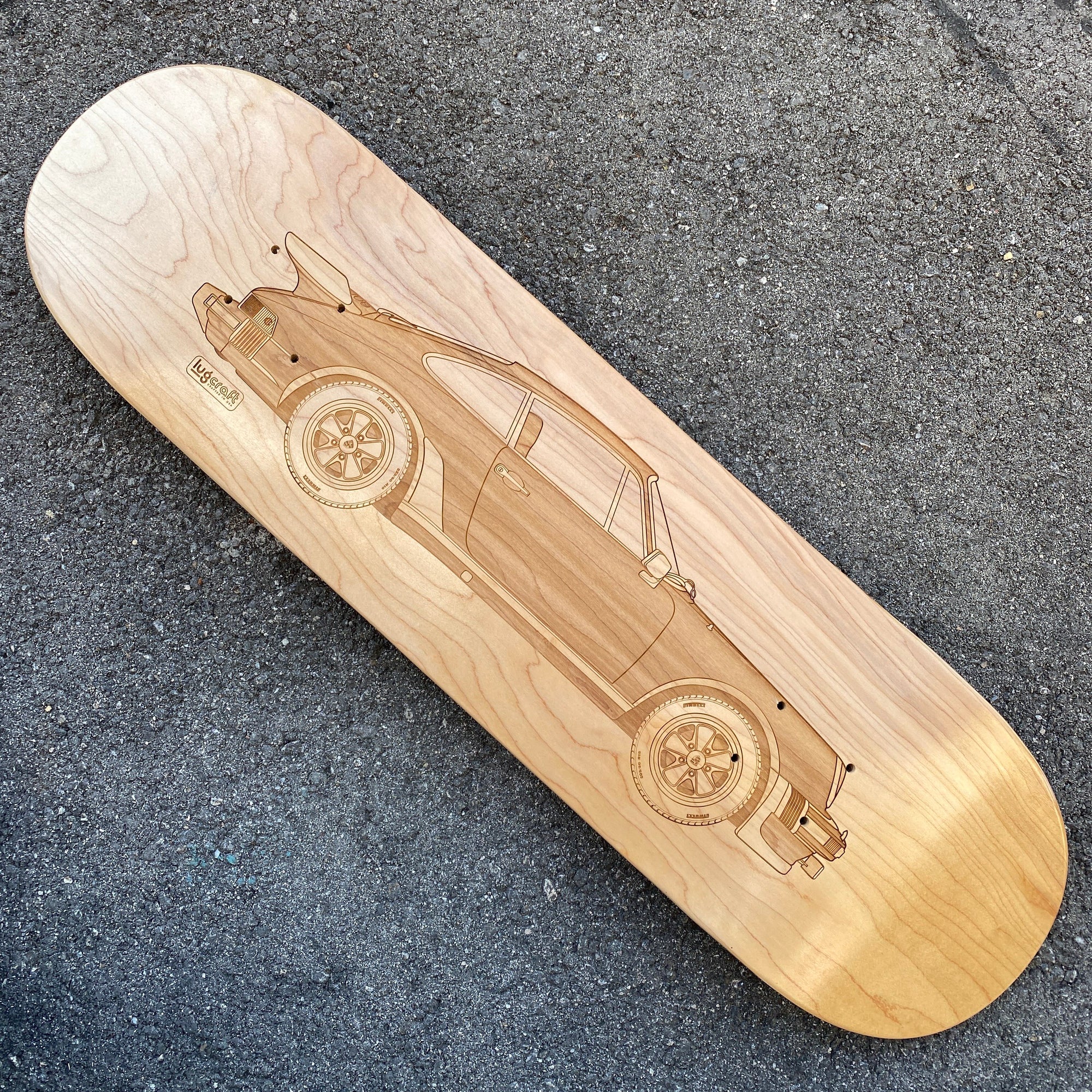Porsche 930 Turbo Skateboard Deck Art - Lugcraft Inc