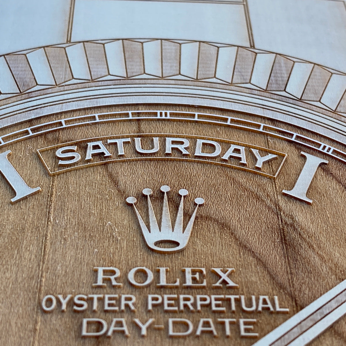Rolex President Day-Date Skateboard Deck Art - White - Lugcraft Inc