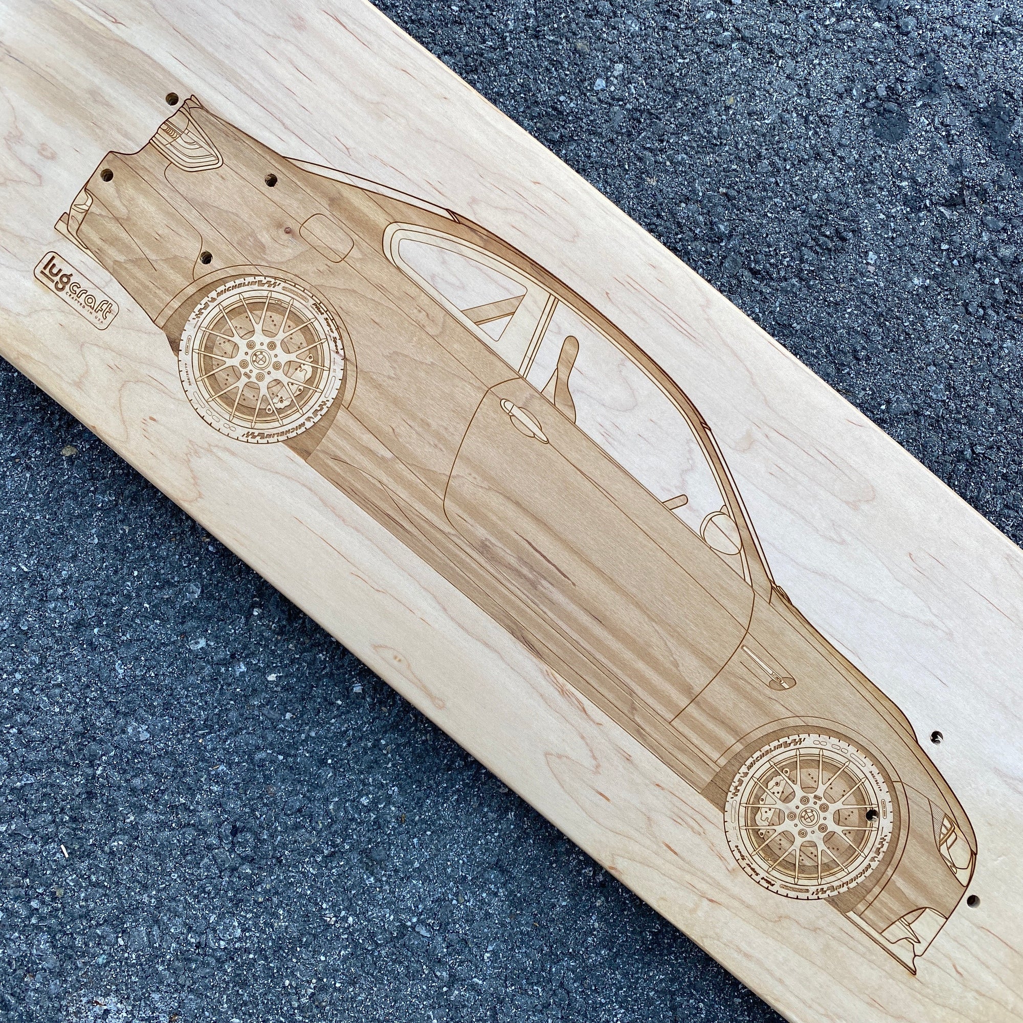 BMW M3 e92 Skateboard Deck Art - Lugcraft Inc